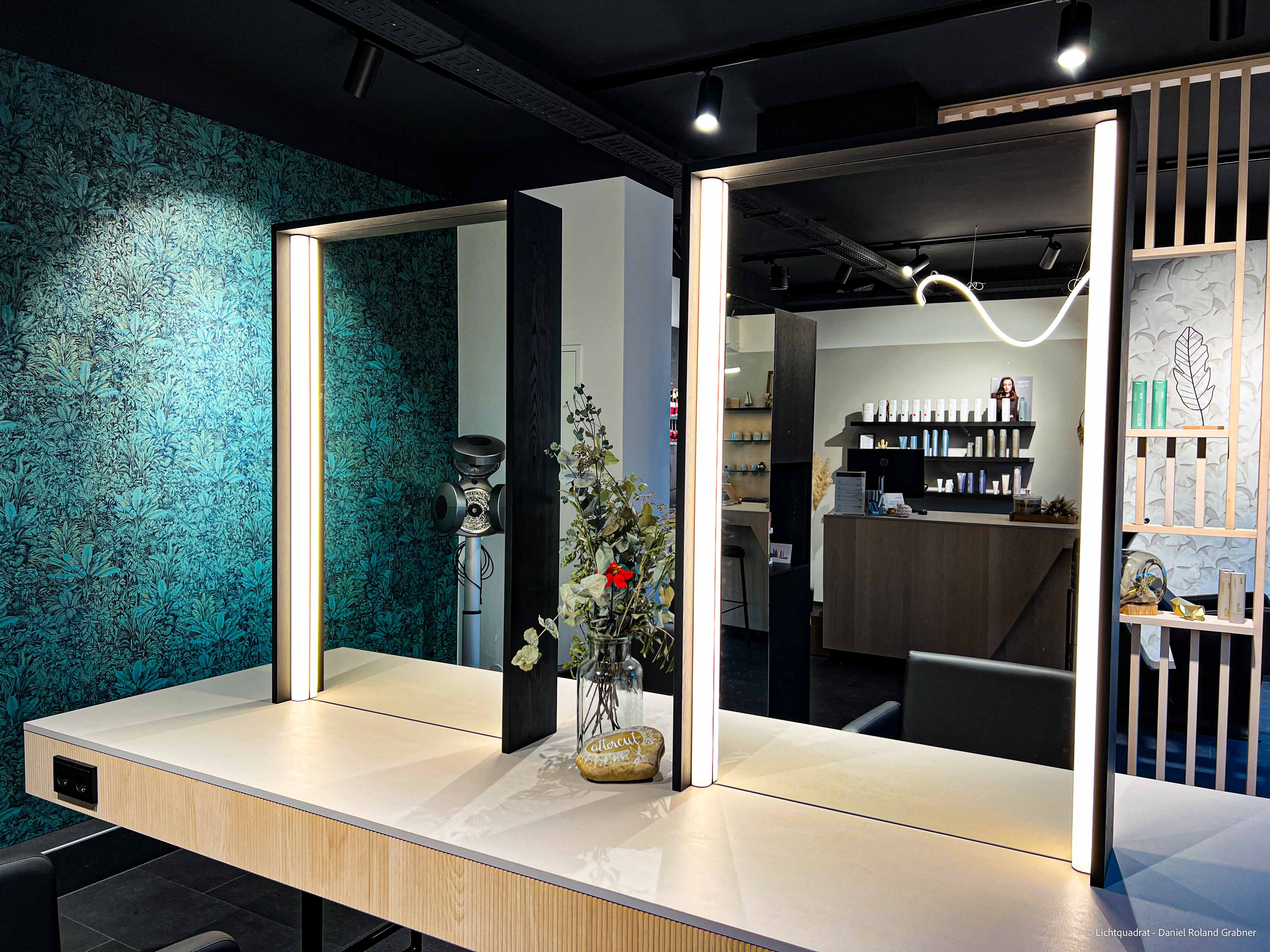 Lichtquadrat - Friseurbeleuchtung